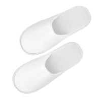 Closed Toe Cotton Waffle Slippers